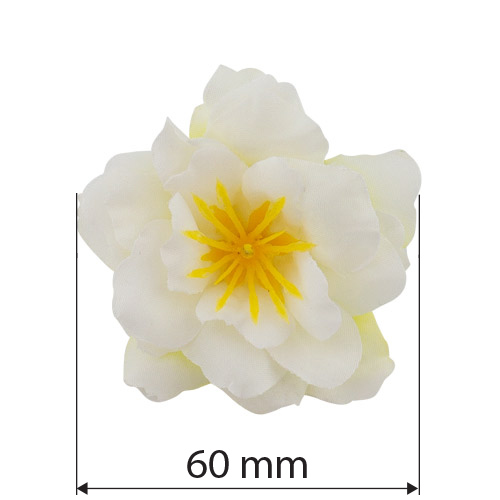 Цветок клематиса молочно-белый, 1шт - Фото 1
