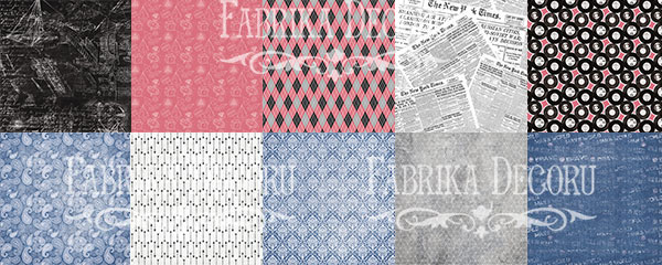 Double-sided scrapbooking paper set  Specially for him 8"x8" 10 sheets - foto 11