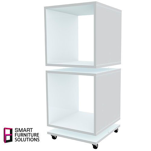 Mobile platform for cabinets, 400 x 400 x 16mm, color White - foto 1