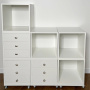 Mobile platform for cabinets, 400 x 400 x 16mm, color White - 3