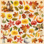 Double-sided scrapbooking paper set Bright Autumn 12”x12", 10 sheets - 11