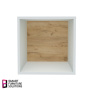Furniture cube section - cabinet, White body, Back Panel MDF, 400mm x 400mm x 400mm - 5