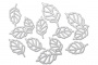 набор чипбордов ажурные листья 10х15 см #555 