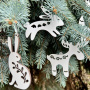 Set of Christmas tree decorations "Fairy-tale animals ethno", 10pcs - 1