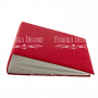 Blankoalbum mit weicher Stoffhülle Rot 20cm х 20cm