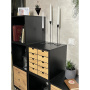 Furniture section - cabinet, Black body, no back panel, 400mm x 400mm x 400mm - 4