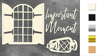 Chipboards set "Important moment" 