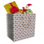 Bag shaped gift box with rope handles for presents, flowers, sweets, 260х250х150 mm, DIY kit #295 - 0