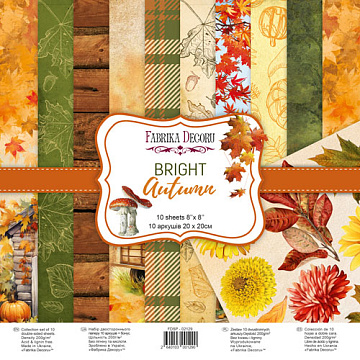 Zestaw papieru do scrapbookingu "Bright Autumn" 20cm x 20cm 