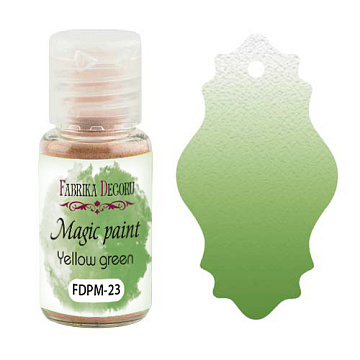 Trockenfarbe Magic Paint Gelbgrün 15ml