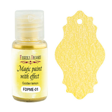 Sucha farba Magic paint z efektem Złota cytryna, 15 ml