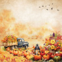 Doppelseitiges Scrapbooking-Papierset Bright Autumn, 20 cm x 20 cm, 10 Blätter