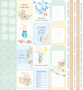 Sheet with  journaling cards. Collection "Dreamy baby boy"