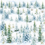 Double-sided scrapbooking paper set Country winter 8"x8", 10 sheets - 6