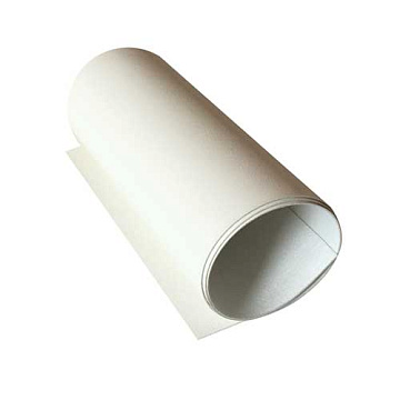 Stück PU-Leder Glänzend weiß, Größe 50 cm x 13 cm