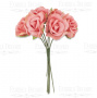 Rose flowers, color English rose, 6pcs