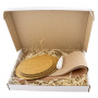 Set of gift boxes Kraft in Eco style, Oval-1, #12 - 1