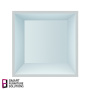 Мебельная секция - куб, корпус Белый, Задняя панель МДФ, 400мм х 400мм х 400мм