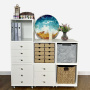 Furniture section - cabinet, White body, no back panel, 400mm x 400mm x 400mm - 3