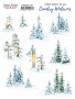 Set of stickers 9pcs Country winter #271
