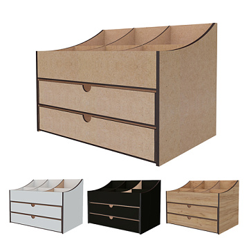 Schreibtisch-Organizer-Set für kosmetische Accessoires, Bijouterie oder Schreibwaren, DIY-Bausatz #375
