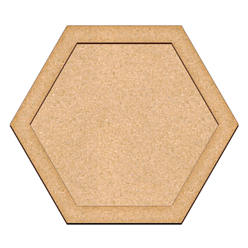 Kunstkarton Hexagon, 34,5cm х 30cm