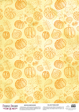 Arkusz kalki z nadrukiem, Deco Vellum, format A3 (11,7" х 16,5"), "Pumpkins"