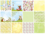 Double-sided scrapbooking paper set Happy mouse day 8"x8", 10 sheets - 0
