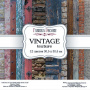 Double-sided scrapbooking paper set Vintage texture 12”x12” 12 sheets