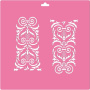 Stencil for furniture reusable, Pattern #195 - 0