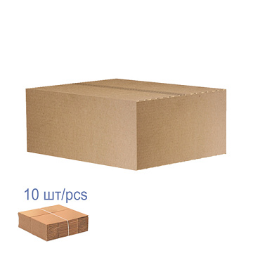 Verpackungsschachtel aus Karton, 10er Set, 3 Lagen, braun, 160 х 120 х 75 mm