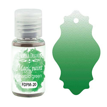 Sucha farba Magic paint Szmaragdowa zieleń, 15 ml