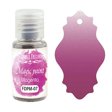Sucha farba Magic paint Magenta, 15 ml