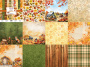 Double-sided scrapbooking paper set Bright Autumn 12”x12", 10 sheets - 0