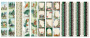 Double-sided scrapbooking paper set Forest life 12"x12", 10 sheets - 12