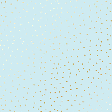 лист односторонней бумаги с фольгированием, дизайн golden drops blue, 30,5см х 30,5 см