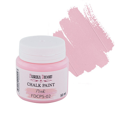 Меловая краска Chalk Paint Розовая 50ml