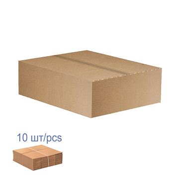 Pudełko kartonowe do pakowania, 10 szt, 5-warstwowe, brązowe, 510 х 425 х 70 mm 