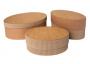 Set of gift boxes Kraft in Eco style, Oval-1, #12 - 0