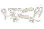 Набор чипбордов Botany Spring 1 10х15 см #307