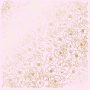 Sheet of single-sided paper with gold foil embossing, pattern Golden Pion Light pink, 12"x12"