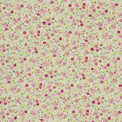 отрез ткани 35х80 цветочный принт розовый