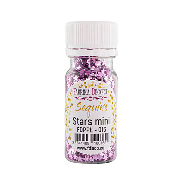 Pailletten Sterne mini, lila metallic, #016
